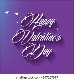 Happy Valentine's Day Lettering design BAckground