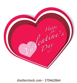 Happy Valentine's Day lettering Greeting Card