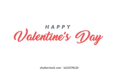 Happy Valentine's Day lettering style text.
