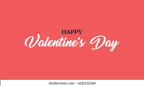 Happy Valentine's Day lettering style text.