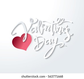 Happy Valentines Day Lettering Vector design