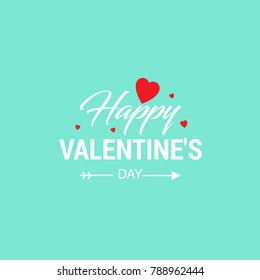 Happy Valentine's day with light background vector
