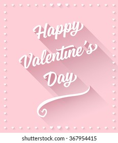 Happy Valentine's Day - LIGHT PINK greeting card