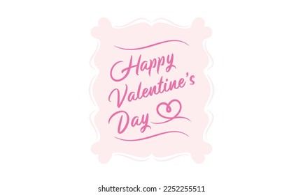 happy valentine's day logo template