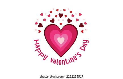 happy valentine's day logo template