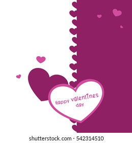 Happy Valentine's Day logotype, badge,icon, postcard,card,invitation,flyer,banner template. Romantic quote vector lettering.