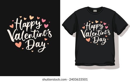 happy valentines day , love day , 14th February t-shirt design vector