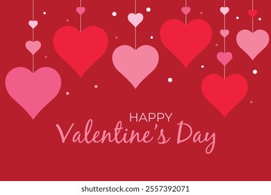 Happy Valentine's day and Love Background , Vector illustration for greeting card, mobile apps, banner design and web ads