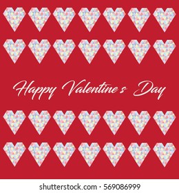 Happy Valentine's day love card illustration
