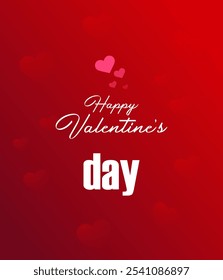 Happy Valentine's Day love cover vector. Romantic symbol poster decorates with trendy gradient heart pastel colorful background greeting cards and banner invitation.
