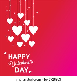 Happy Valentines day Love Greeting card vector illustration