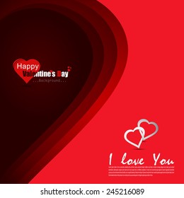 Happy Valentine's Day Love heart shape for beautiful couple vector illustration design and abstract background...