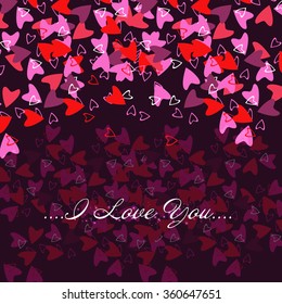 Happy Valentine's Day Love heart shape for beautiful couple vector illustration design and abstract background...