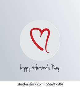 Happy Valentine's Day Love Heart Holiday card