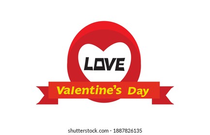 Happy Valentine's Day  with love  and  hearts, Holiday  greeting card, gift voucher, invitation design, love creative concept Vector illustration.