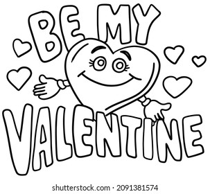 Happy Valentines day. Love day  with hearts.