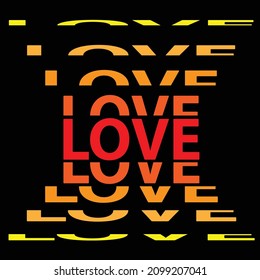Happy Valentine's Day Love poster. Vector
