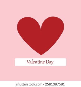 Happy Valentine's Day Love shape for template use.