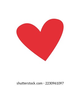 Happy Valentine's day love sign. Valentine red heart. Love, romance. Like icon for online social nets, media, SMM, blogging, donation. Flat Vector