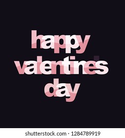 Happy valentines day - love you - template poster banner