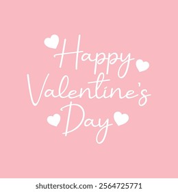 Happy Valentines Day modern typography text design vector illustration. Romantic Template design for celebrating valentine's Day on 14 February. Wallpaper, flyer, poster, sticker, banner, card.
