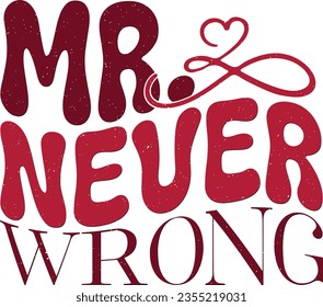 Happy Valentine's Day Mom Love Sublimation Print Design Graphics.  Heart Red Bold Wavy Typography For Printing on Clothing and Fashion Apparels.
