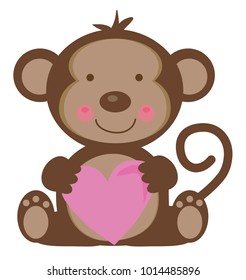 Happy Valentines Day Monkey