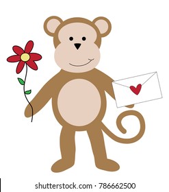 Happy Valentines Day Monkey