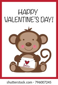 Happy Valentines Day Monkey