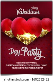 Happy valentine's day music party