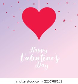 Happy valentine's day new design with heart  