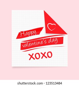 Happy Valentine's Day notepad