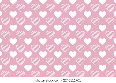 Happy Valentine's Day Pattern Background