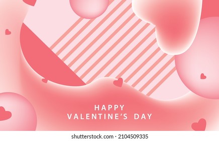 happy valentines day pattern illustration background wallpaper banner template flyer poster event label backdrop modern vector design concept premium color digital card ornamental black gold luxury