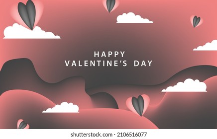 happy valentines day pattern illustration background february party wallpaper banner template flyer poster event label backdrop modern vector design sale holiday love heart wedding icon romance space