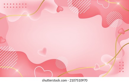 happy valentines day pattern illustration background february party wallpaper banner template flyer poster event label backdrop modern vector design sale holiday love heart wedding icon romance space