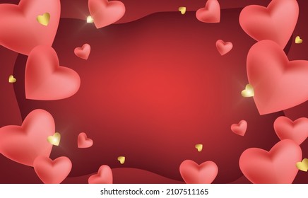 happy valentines day pattern illustration background february party wallpaper banner template flyer poster event label backdrop modern vector design sale holiday love heart wedding icon romance space
