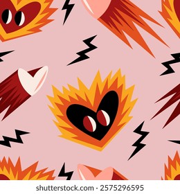 Happy Valentine's Day Pattern Illustration