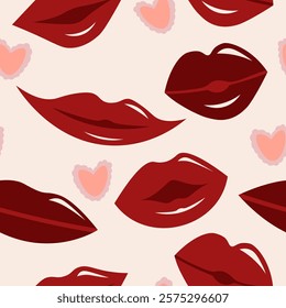 Happy Valentine's Day Pattern Illustration