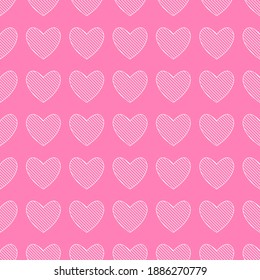 Happy Valentines day pattern  . Vector illustration. 