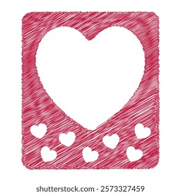 Happy Valentines Day Photo Frame Photocall Border Blank Cut Out Transparent Vector.