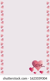 Happy Valentines Day Pink Card