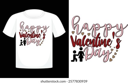 Happy Valentine's Day ,Valentine's Day PNG, Retro Sublimation ,Sublimation Valentines ,print T Shirt , etc