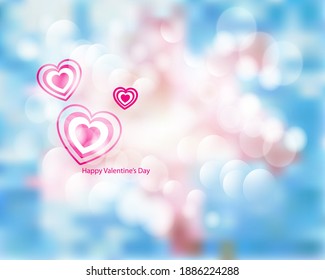Happy Valentine's Day. Valentine's Day. Postcard for February 14.