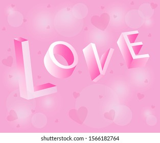 Happy valentines day postcard in vector EPS 10