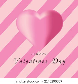 postal del día de San Valentín feliz. Ilustración del vector