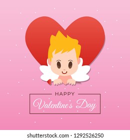 Happy Valentine's Day Poster Background Greeting Card Illustration