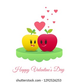 Happy Valentine's Day Poster Background Greeting Card Illustration