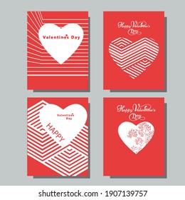 Happy valentines day poster design template