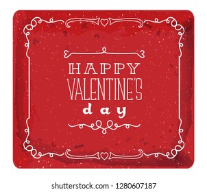 HAPPY VALENTINE`S DAY poster - vector illustration